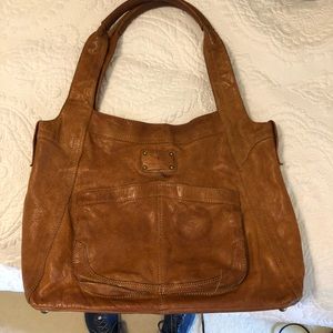 Frye purse with stain